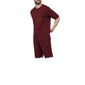 Custom Print Logo Autumn Men's Casual 2-Piece Summer Sets Short Sleeve Button T-Shirt and Varsity Shorts 100% Cotton <b>Track</b> <b>Suit</b> - Product Image 2
