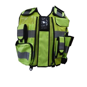 Chaleco de Seguridad Reflectante Unisex de Poliéster, Uniforme de Guardia, Chaqueta Táctica Multifuncional para Todas las Temporadas - Product Image 4