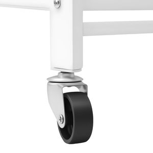 Estante de Almacenamiento Plegable de 5 Niveles, 28 W x 15 D x 64 H Pulgadas, No Requiere Ensamblaje, Estantería Metálica Plegable con 5 Ruedas para Garajes - Product Image 5