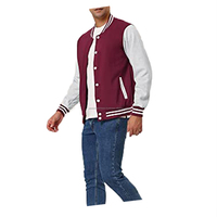 Blousons d'hiver matelassés personnalisés pour hommes, de haute qualité, à col montant, en toile et cuir de vachette, grandes tailles, vente en gros