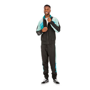 Ensemble de survêtement coupe-vent pour homme, coupe ample, en nylon et polyester, vêtements de sport, veste et pantalon respirants et coupe-vent - Product Image 3