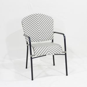 Chaise de jardin en métal Comehome, siège de bistrot extérieur, style Fermob élégant, pliable - Product Image 2