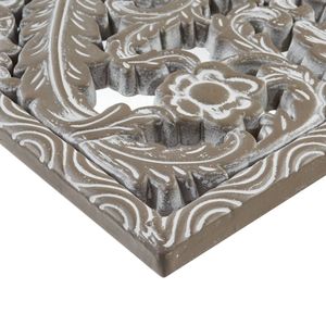Set di 2 Pannelli Decorativi in Legno Intagliato con Motivi Botanici, Eleganti Decorazioni da Parete - Product Image 6