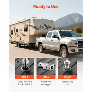 Enganche de Bola de Cuello de Cisne de 2-5/16 Pulgadas, Repuesto Compatible con Capacidad de Carga de 30,000 Libras, para Rescate Todoterreno, Remolque de Vehículos Recreativos, para Uso Industrial - Product Image 5