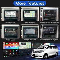 Módulo Decodificador Inalámbrico CarPlay Android Auto para Toyota Alphard Vellfire 2008-2015 W58 G62 Y64 Interfaz de Pantalla OEM ODM