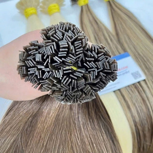 Meilleures ventes : Extensions de cheveux vietnamiens naturels, cuticules alignées, mèches brutes à pointe plate en kératine, double épaisseur, fournisseur de cheveux bruts - Product Image 6