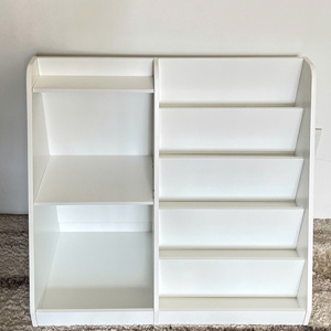 International Art Creation Children's Storage Book Display Rack Organizer Cabinet MDF <b>Pine</b> Multifunctional Bookcase for Playroom - Product Image 2