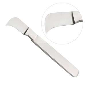 Espátula Reiner para Yeso, Mango Metálico Manual, Hoja Curva de 7 Pulgadas, Acero Inoxidable, Instrumento Quirúrgico Reutilizable para Remoción de Yeso Ortopédico - Product Image 1