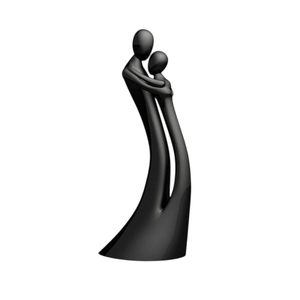 Escultura de Figura Abstracta Negra en Bronce, Estatua Humana Artística Contemporánea, Decoración para el Hogar, Escultura de Escritorio - Product Image 2