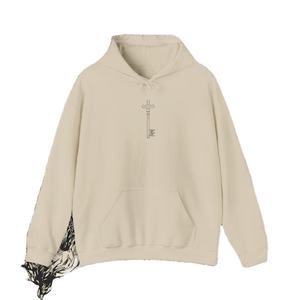 Vente en gros de sweats à capuche d'hiver pour hommes pull streetwear décontracté en vrac coupe régulière impression personnalisée luxe 100% coton polaire - Product Image 1