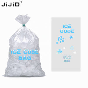 Jijid น้ำแข็ง-ถุงพลาสติก-ถุงน้ำแข็งถุงน้ำแข็งแบบใช้แล้วทิ้งถุงแช่แข็งน้ำแข็งใส10 12 15 20ปอนด์ - Product Image 3