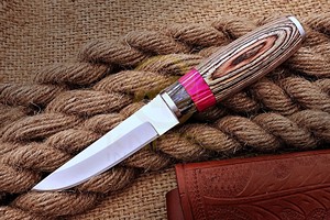 Puukko Handmade Stainless Steel Fixed Blade Wood Handle Outdoor Hunting Camping Survival <b>Knife</b> DIY OEM Customizable - Product Image 2