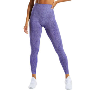 Leggings de yoga grande taille pour femmes, sans couture, antibactériens, respirants, taille mi-haute, longueur genou, décontractés, extensibles, unis et lisses - Product Image 5