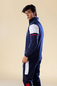 Conjunto Deportivo Elegante para Hombre, Traje Deportivo Personalizado al por Mayor, Conjunto de Sudadera de Poliéster OEM, Ropa Deportiva para Correr, Diseño 2 en 1 - Product Image 4