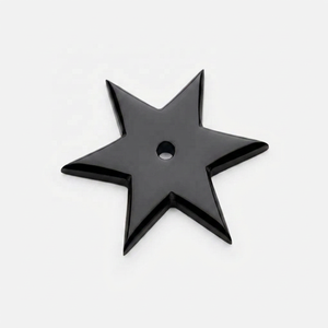 Poignée de meuble en laiton de qualité supérieure, forme étoile, design élégant, durable, finition nickel satiné, pour la maison et le bureau - Product Image 6