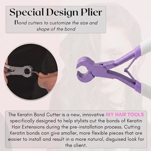 Removedor de Extensiones de Cabello de Alta Resistencia, Cortador de Queratina de Acero Inoxidable, Alicates de Corte Fuertes, Calidad Profesional - Product Image 2