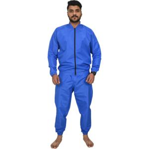 Ensemble de survêtement en polyester personnalisable pour homme, veste coupe-vent deux pièces, bleu, fermeture éclair, séchage rapide, coupe-vent, été - Product Image 6