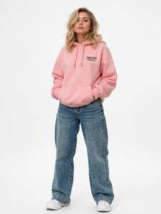 ONETEN APPARELS Women's Navy Blue <b>Cropped</b> Hoodie Wide Leg <b>Joggers</b> Set Full Sleeve Print Streetwear Tracksuit Loose Fit 2 1 100% - Product Image 1
