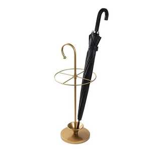 Porte-parapluie décoratif de type sur pied, design moderne, résistant à la rouille, en métal, avec plateau, base antidérapante, facile à transporter - Product Image 3