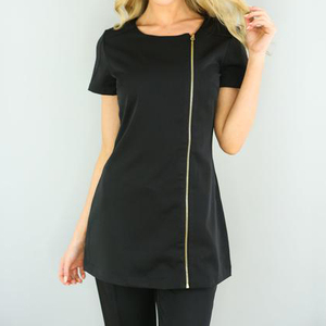Tunique d'uniforme de salon de beauté et de spa unisexe personnalisée avec tissu respirant 65% polyester 35% coton - Product Image 5