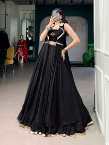 Kurta Tradicional India para Mujer, Diseño Delgado y Ligero, con Plumas, Hecho a Mano en Banarasi, Ideal para Bodas, Precio Razonable, Mejor Calidad - Product Image 2