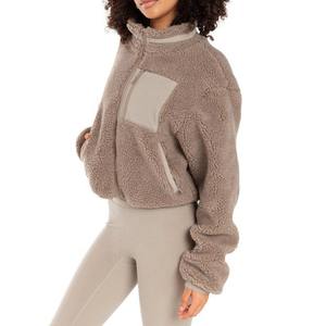 Women's Sherpa Fleece <b>Jacket</b> With All Size Available OEM Manufacturer <b>Lightweight</b> and Comfortable Sherpa <b>Jacket</b> for <b>Ladies</b> - Product Image 2
