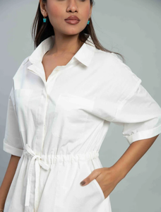 Robe courte blanche classique - Product Image 4