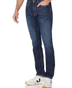 Jeans de Mezclilla para Hombre, Corte Slim Fit Recto, Lavado Láser, Transpirables, Servicio OEM, Venta al Por Mayor - Product Image 3