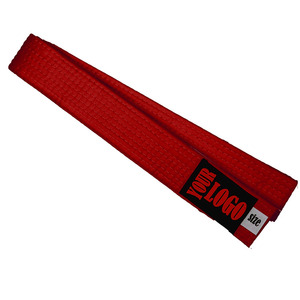 Cinturones de Jiu-Jitsu Unisex para Adultos, Ropa Deportiva de MMA con Logotipo Personalizado, Cinturones de Judo con Doble Costura de Algodón/Poliéster, Cómodos Cinturones de Jiu-Jitsu - Product Image 3