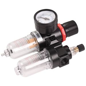 Filtre à air pneumatique double 3 en 1 avec régulateur et piège à particules 1/4NPT Traitement de la source - Product Image 4