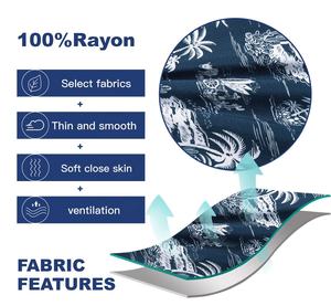 Button <b>Down</b> Casual Short Sleeves Men's Hawaiian Shirt Print Beach Quick Dry Polyester Digital Printing Poplin Fabric Crocheted - Product Image 5