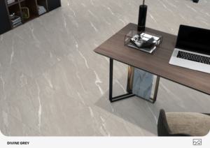 Azulejos de porcelana de alta calidad con superficie satinada 600X1200 de gran formato para pisos y paredes en proyectos de villas, apartamentos y hoteles. - Product Image 2