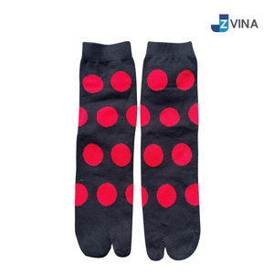 Chaussettes d'été décontractées en coton respirant style japonais à pois pour femmes JZVINA - Product Image 2