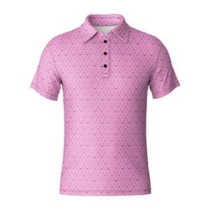 Camiseta Polo de Golf para Hombre al por Mayor con Estampado Completo, de Alta Elasticidad y Secado Rápido, Camiseta Polo Deportiva de Moda para Club y Uso Casual - Product Image 1
