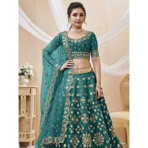 ผ้าไหมปักลายสีเขียวอมเขียวสีน้ำเงินอมเขียวสำหรับเจ้าบ่าวชุดแต่งกายสำหรับเพื่อนเจ้าสาว - Product Image 6