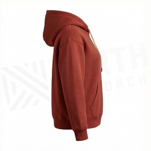 Sudadera con Capucha Antiarrugas para Mujer, de Forro Polar, Manga Larga, Oversize, Estilo Pullover, Ropa Deportiva de Moda - Product Image 3