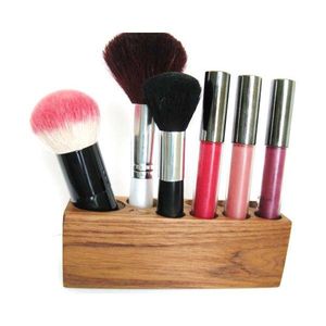 Wooden Brush Stand Modern Design <b>Tabletop</b> | Premium Quality Finish | Handmade Craft | Eco-Friendly | Housewarming Wedding - Product Image 1