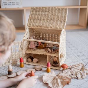 Braided rattan toy cottage hand-made children playhouse high quality babies play house toys - Product Image 5