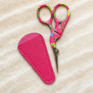 Vintage Style Embroidery Scissors with Leather <b>Case</b> for Thread Cutting and <b>Sewing</b> - Product Image 3