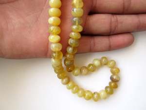 ลูกปัดโอปอลสีเหลืองธรรมชาติทรงรอนเดลล์เรียบเนียน สำหรับทำเครื่องประดับ คุณภาพสูง - Product Image 5