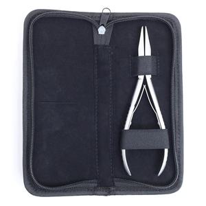 Hot Sale Stainless Steel Hair Extension Pliers PU <b>Leather</b> <b>Pouch</b> Bead Pressing <b>Tool</b> in Different Styles Hair Extension <b>Tools</b> - Product Image 1