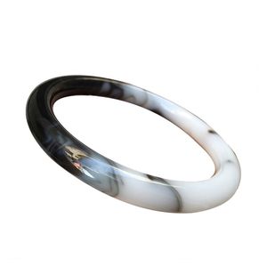 Brazalete de Resina Pulida, Forma Circular, Multicolor, Material Orgánico, Joyería Artesanal Natural - Product Image 2