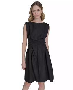 Abito donna crêpe senza maniche Fit e svasato | Vince Camuto - Product Image 4