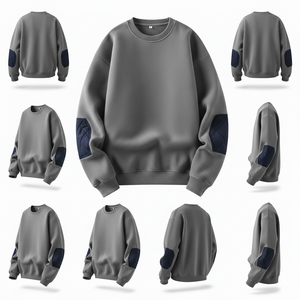 Sudadera con Capucha de Forro Polar de Algodón para Invierno OEM, Personalizada con Serigrafía, Bordado y Logotipo Aplicado en el Codo, Venta al por Mayor - Product Image 5