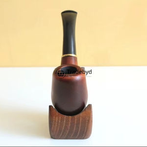 Pipa de Tabaco de Madera Tallada a Mano, Pipa de Tabaco Rústica de Madera Natural, Regalo para Fumadores de Tabaco por Tradebyd - Product Image 1