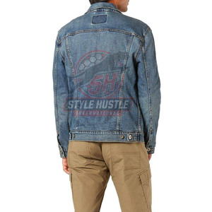 Veste en jean unie, prix imbattable, service OEM, confortable, respirante, idéale pour l'hiver, en vente en ligne - Product Image 4