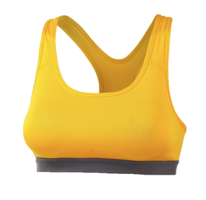 Sujetador deportivo de yoga para mujer, ultra suave, con espalda cruzada y tiras, efecto segunda piel, top corto para gimnasio, transpirable, tipo camiseta, marca privada - Product Image 5