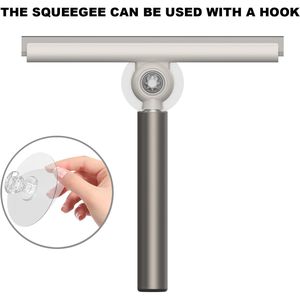 Tergivetro da Doccia Estensibile con Lama in Silicone da 10 Pollici e Manico Telescopico per Porte e Finestre in Vetro, per Bloccare l'Acqua - Product Image 5