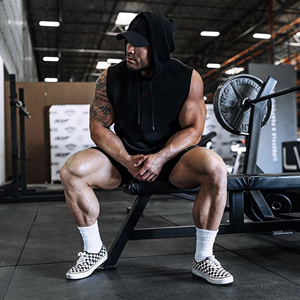 Camiseta sin mangas para hombre, para gimnasio, entrenamiento muscular, chaleco deportivo, ropa deportiva informal, algodón/bambú, antipilling, de secado rápido - Product Image 2