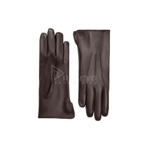 Gants longs en fourrure pour femmes, doux, chauds, luxueux, mode hiver, en cuir, prix bas - Product Image 4